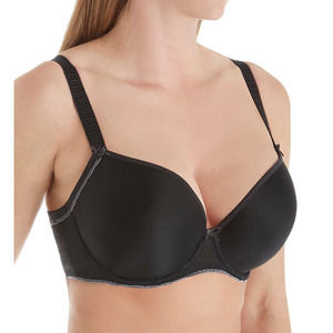 Freya Black Deco Vibe Convertible Plunge T-Shirt Bra USA 38C AA1704 New
